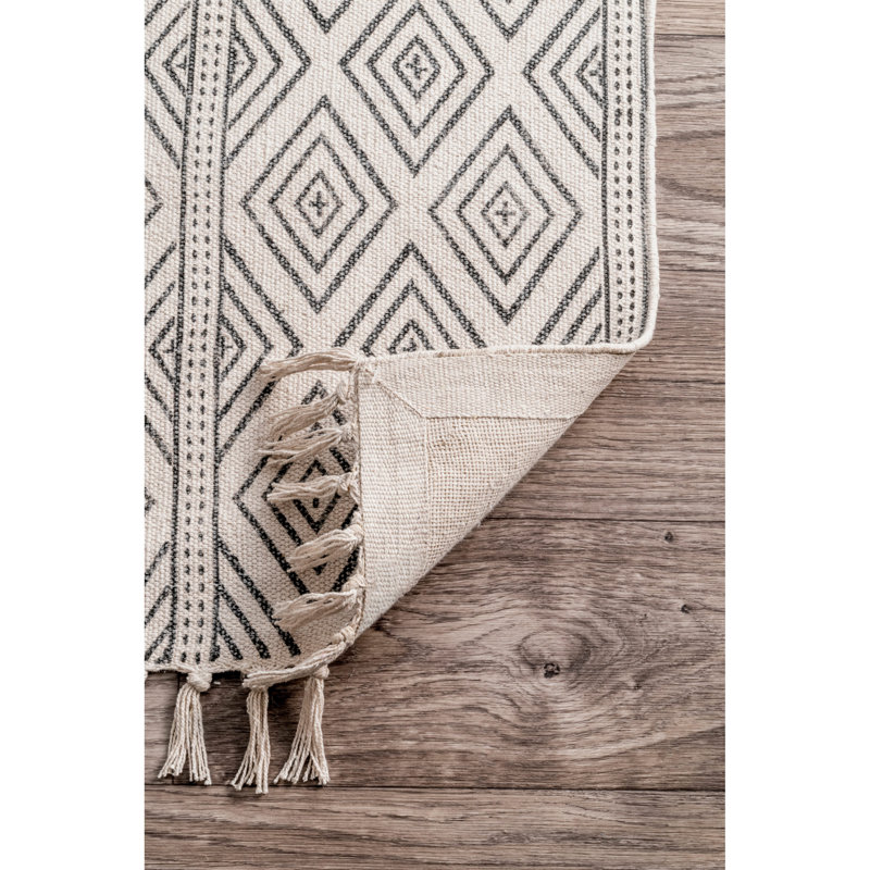 Laurel Foundry Modern Farmhouse Dunkirk Handmade Off White Area Rug
